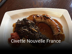 Civette Nouvelle France réservation de table