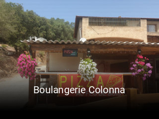 Boulangerie Colonna réservation de table