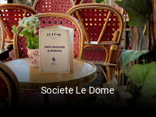 Societe Le Dome réservation de table