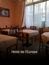 Hotel de l'Europe réservation