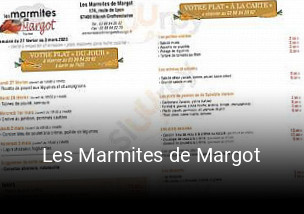 Les Marmites de Margot réservation de table