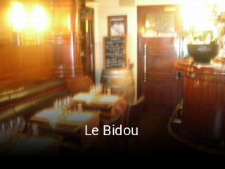 Le Bidou réservation en ligne