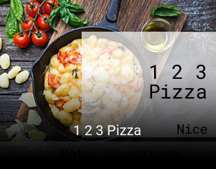 Réserver une table chez 1 2 3 Pizza maintenant