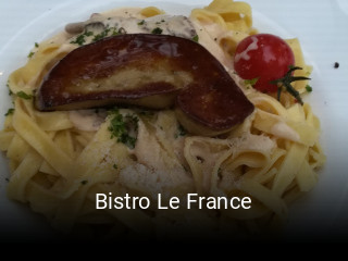 Bistro Le France réservation de table