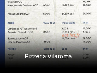 Réserver une table chez Pizzeria Vilaroma maintenant