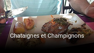 Chataignes et Champignons réservation de table