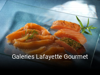 Galeries Lafayette Gourmet réservation