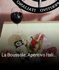 La Boussole, Aperitivo Italiano réservation de table