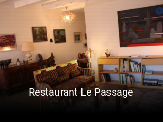 Restaurant Le Passage réservation en ligne