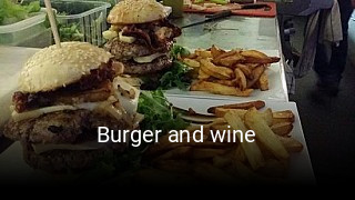 Réserver une table chez Burger and wine maintenant
