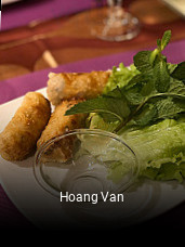 Hoang Van réservation de table