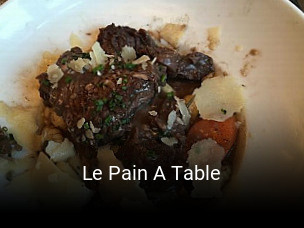 Le Pain A Table réservation