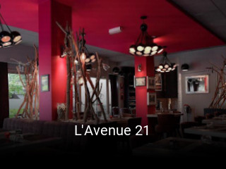 L'Avenue 21 réservation de table