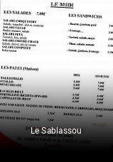 Le Sablassou réservation de table
