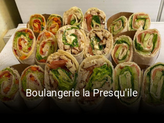 Boulangerie la Presqu'ile réservation de table