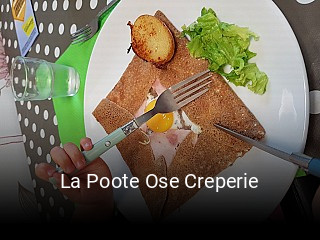 La Poote Ose Creperie réservation de table