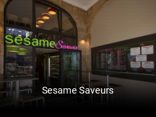Sesame Saveurs réservation de table