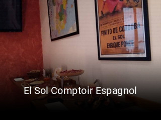 El Sol Comptoir Espagnol réservation