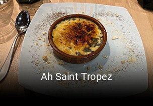 Ah Saint Tropez réservation de table