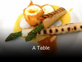 A Table réservation
