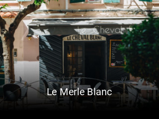Le Merle Blanc réservation en ligne