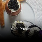 Cafe Prunier réservation de table