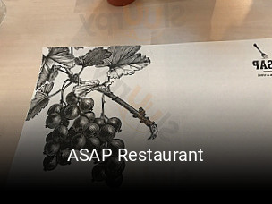 Réserver une table chez ASAP Restaurant maintenant