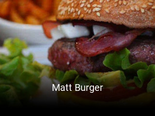 Matt Burger réservation en ligne