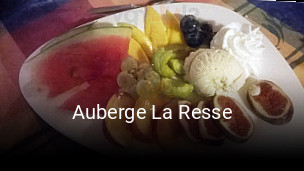Auberge La Resse réservation de table