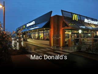 Mac Donald's réservation