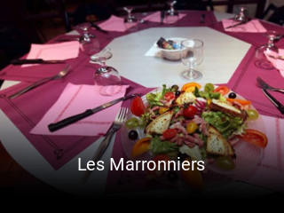 Réserver une table chez Les Marronniers maintenant