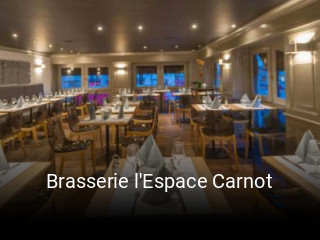 Brasserie l'Espace Carnot réservation de table