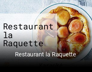 Restaurant la Raquette réservation de table