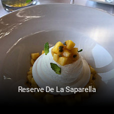 Reserve De La Saparella réservation de table