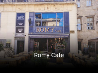 Romy Cafe réservation en ligne