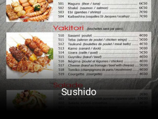 Sushido réservation