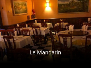 Le Mandarin réservation de table