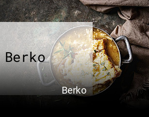 Réserver une table chez Berko maintenant