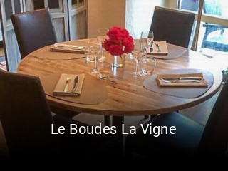 Le Boudes La Vigne réservation de table