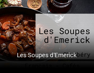 Les Soupes d'Emerick réservation en ligne