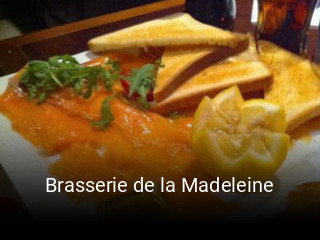 Brasserie de la Madeleine réservation