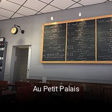 Au Petit Palais réservation de table