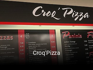 Croq'Pizza réservation