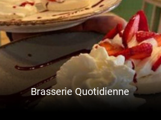 Réserver une table chez Brasserie Quotidienne maintenant
