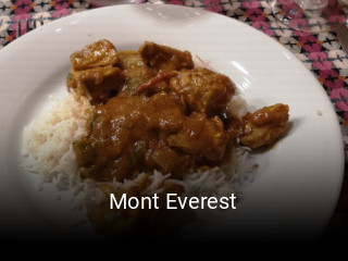Mont Everest réservation de table