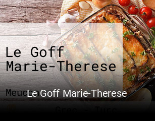 Le Goff Marie-Therese réservation de table