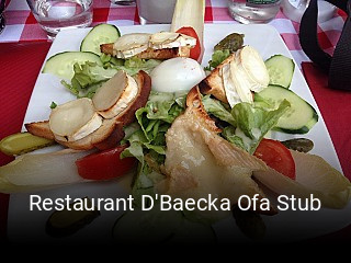 Réserver une table chez Restaurant D'Baecka Ofa Stub maintenant