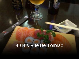40 Bis Rue De Tolbiac réservation