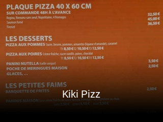 Kiki Pizz réservation en ligne