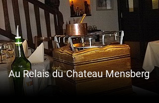 Réserver une table chez Au Relais du Chateau Mensberg maintenant